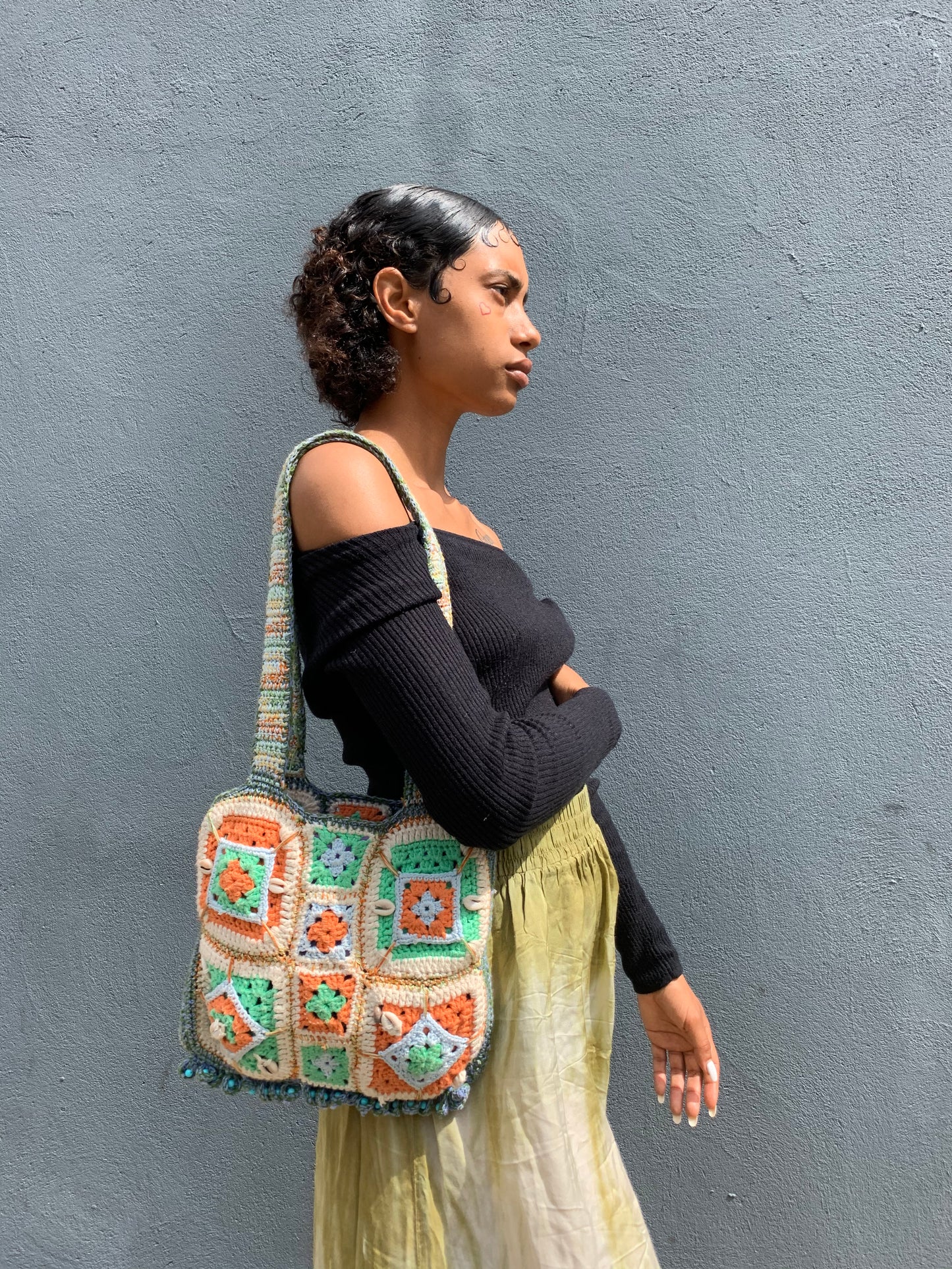 Granny square Crochet Bag