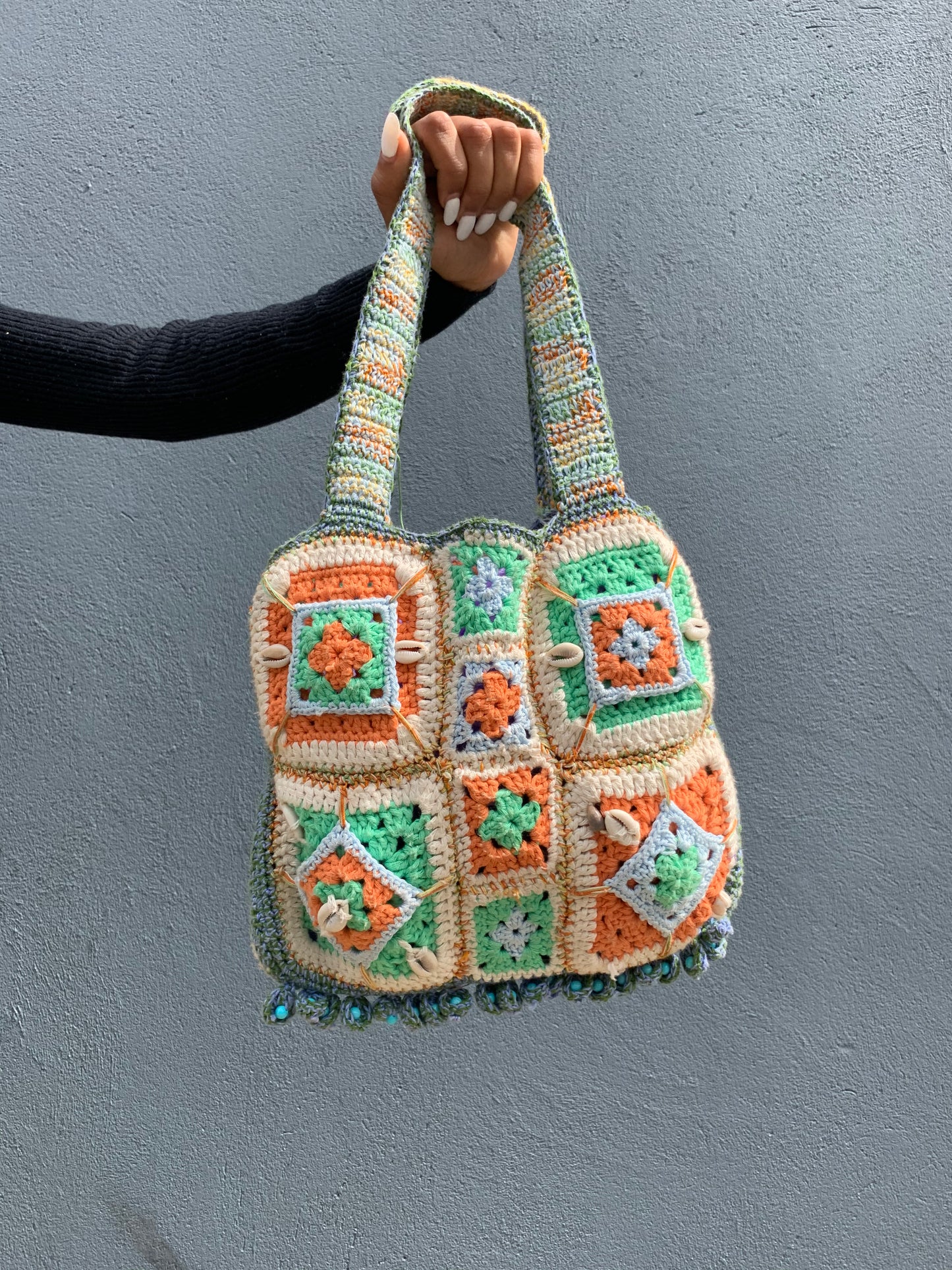 Granny square Crochet Bag